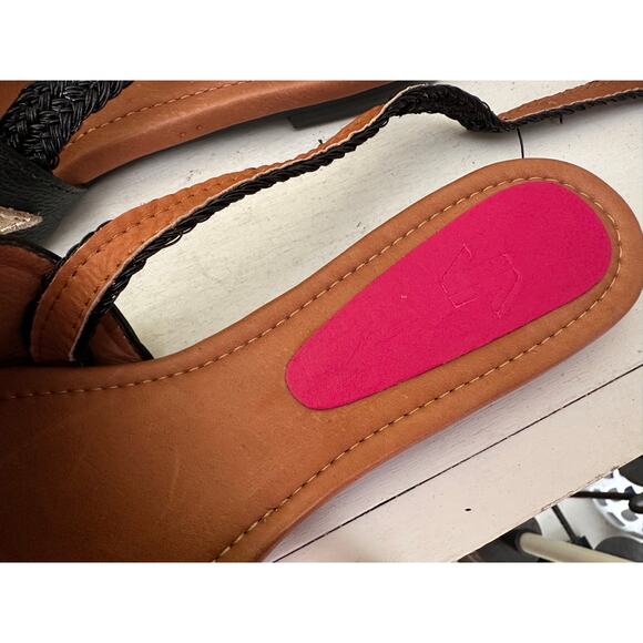 Silvia Cobos SALLY Flat Mule Black Ankle Wrap with Stars sz 39 = US sz 8.5 - Picture 9 of 16